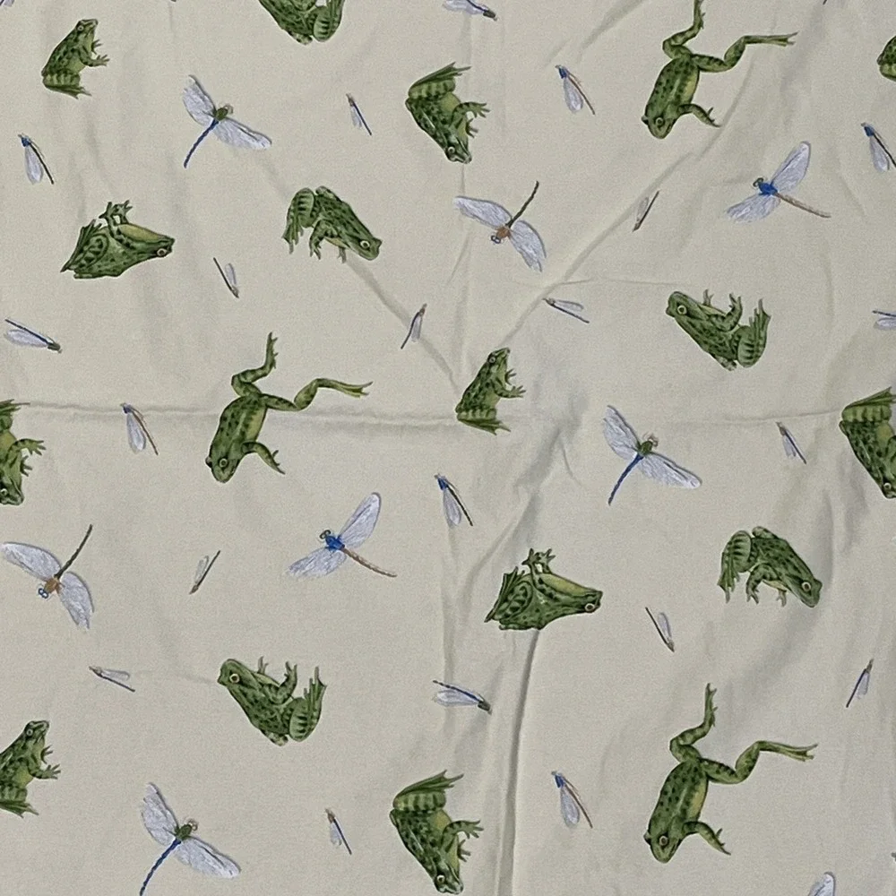 Dransfield & Ross Full Comforter‎ Yellow Frog Dragonfly Reversible Lake House